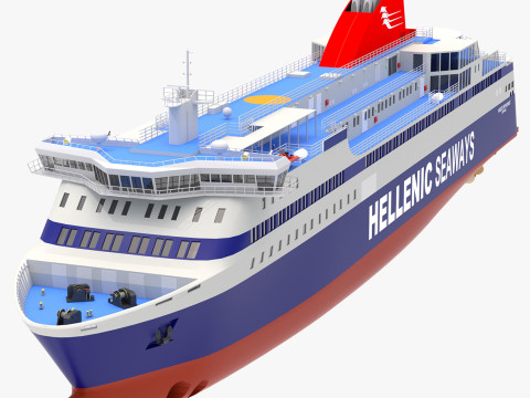 Hellenic Seaways Nissos Mykonos Modelo 3D