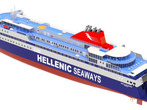 Hellenic Seaways Nissos Mykonos Modello 3D