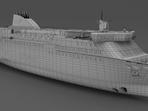 Helenik Deniz Yolları Nissos Mykonos 3D Model