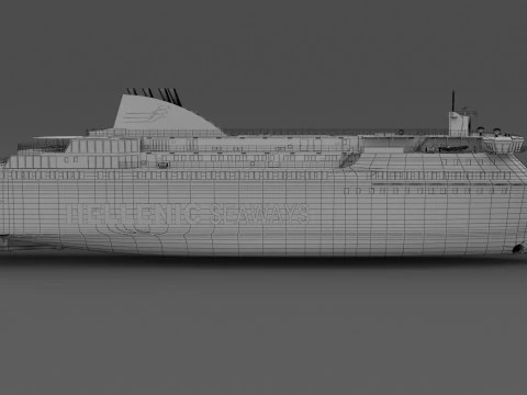 Helenik Deniz Yolları Nissos Mykonos 3D Model