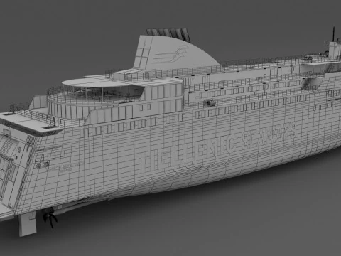 Helenik Deniz Yolları Nissos Mykonos 3D Model