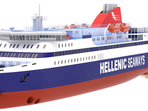 Hellenic Seaways Nissos Chios Modello 3D