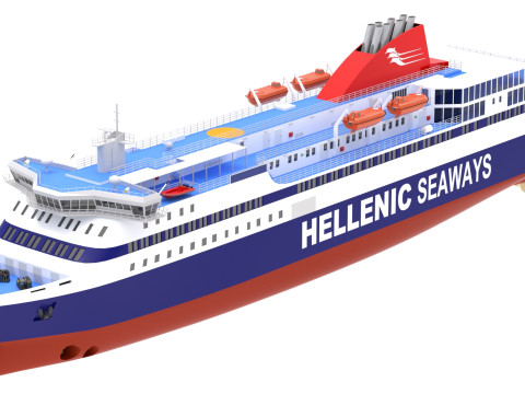 Hellenic Seaways Ніссос Хіос 3D Модель