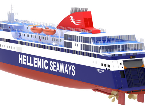Hellenic Seaways Ніссос Хіос 3D Модель