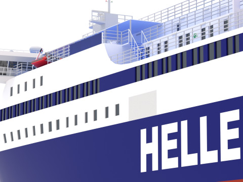Hellenic Seaways Ніссос Хіос 3D Модель