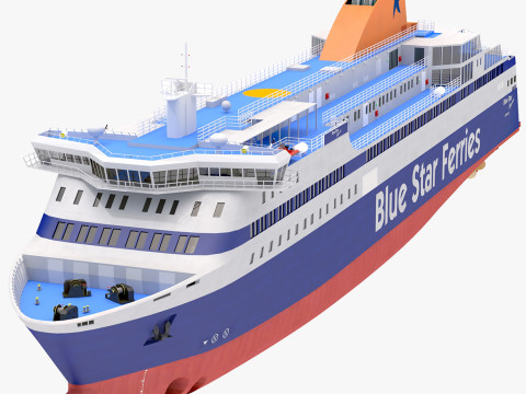 Blue Star Ferries - Blue Star Myconos Modelo 3D