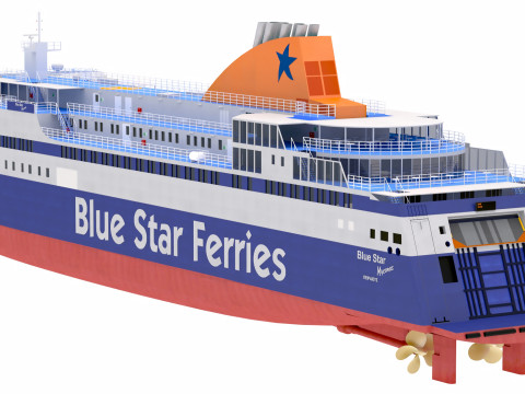 Blue Star Ferries - Blue Star Myconos 3D Model