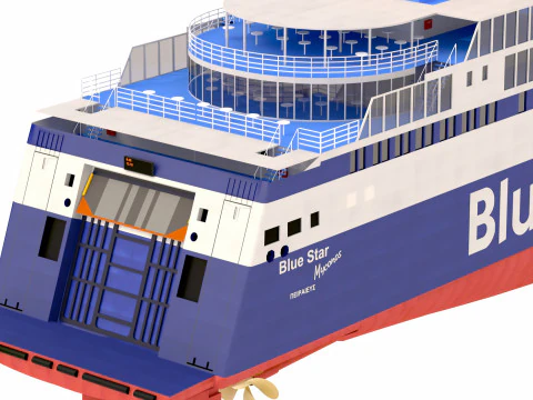 Blue Star Ferries - Blue Star Myconos 3D Model