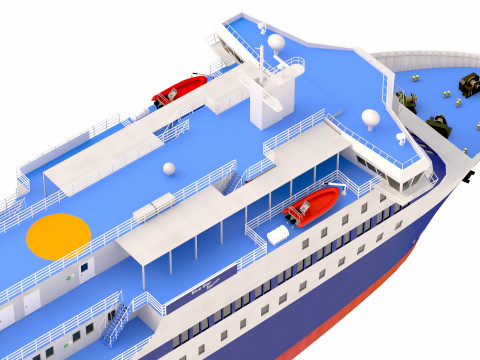 Blue Star Ferries - Blue Star Myconos 3D Model