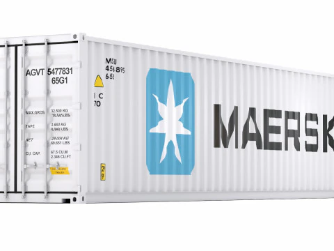 Maersk Shipping Container 3D Model
