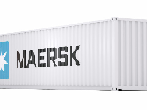 Транспортний контейнер Maersk 3D Модель