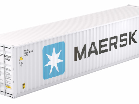 Транспортний контейнер Maersk 3D Модель