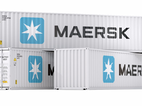 Транспортний контейнер Maersk 3D Модель