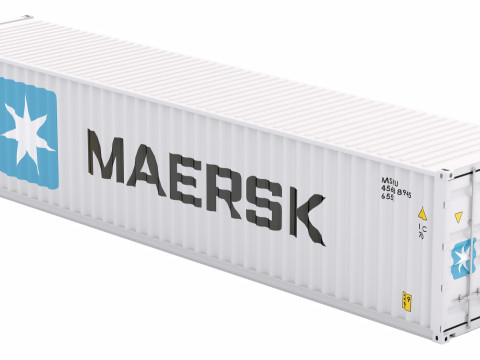 Транспортний контейнер Maersk 3D Модель