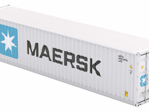 Maersk Shipping Container 3D Model