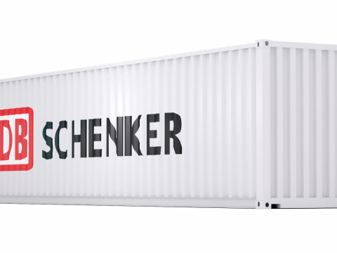 DB Schenker 선적 컨테이너 3D 모델