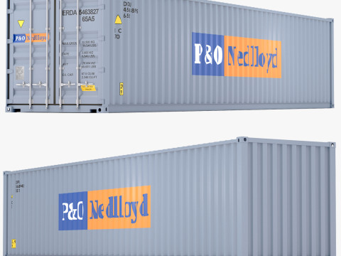 Kontainer Pengiriman PO Nedlloyd Model 3D