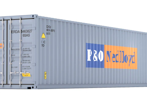 PO Nedlloyd Shipping Container 3D Model