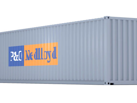 PO Nedlloyd Shipping Container 3D Model