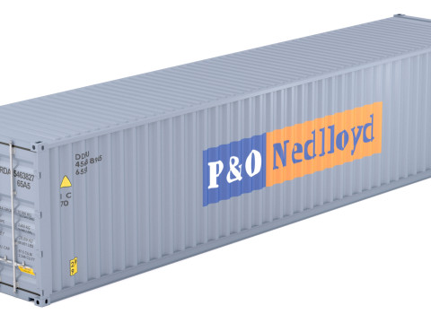Contenedor de envío PO Nedlloyd Modelo 3D