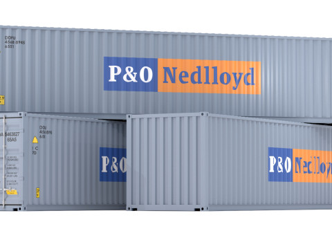 Contenedor de envío PO Nedlloyd Modelo 3D