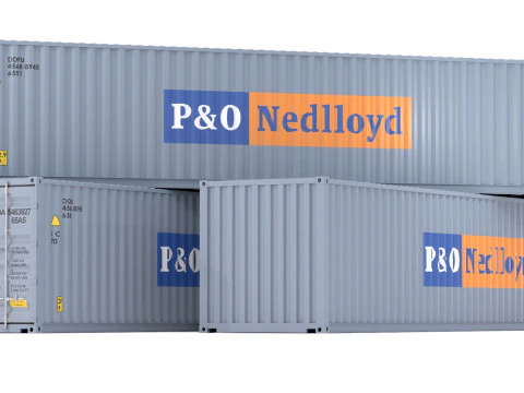 PO Nedlloyd Shipping Container 3D Model
