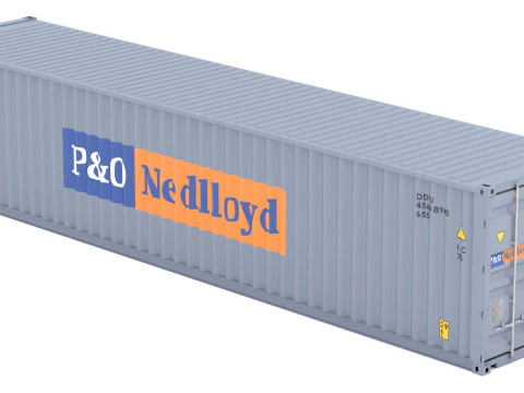 PO Nedlloyd Shipping Container 3D Model
