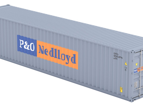 Contenedor de envío PO Nedlloyd Modelo 3D