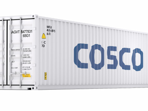 中远海运集装箱 3D 模型