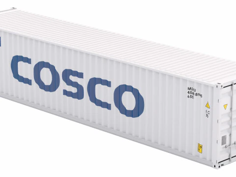 कॉस्को शिपिंग कंटेनर 3D मॉडल