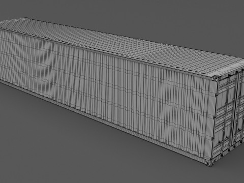 Hapag-Lloyd-Versandcontainer 3D Modell
