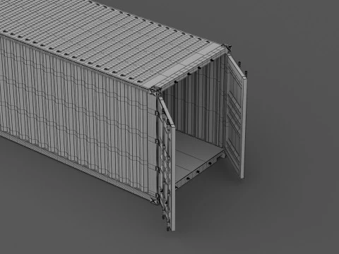 Mediterranean Shipping Company MSC Container 3D Model