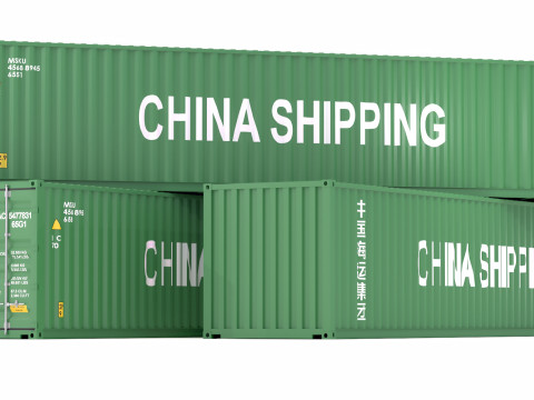 Contêiner de transporte chinês Modelo 3D