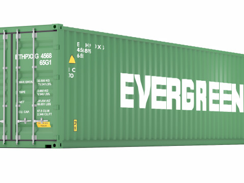 长荣海运集装箱 3D 模型