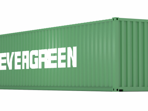 长荣海运集装箱 3D 模型