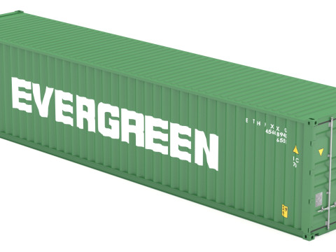 长荣海运集装箱 3D 模型