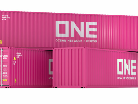 Один транспортный контейнер 3D Модель