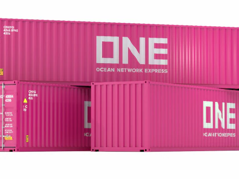 輸送用コンテナ 1 個 3Dモデル