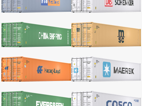 Verzendcontainers 3D Model