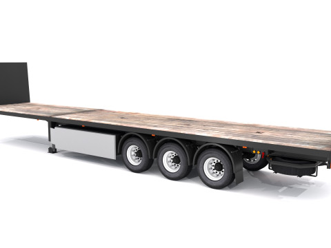 Industrial Trailer 3D Model