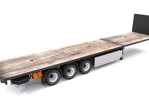 Industrial Trailer 3D Model