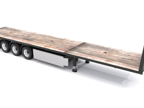 Industrial Trailer 3D Model