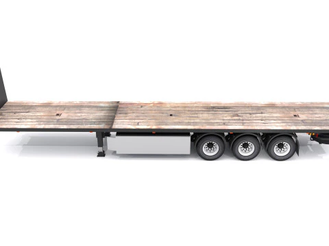 Industrial Trailer 3D Model