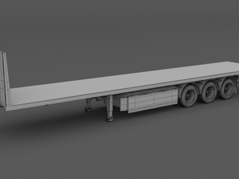 Industrial Trailer 3D Model