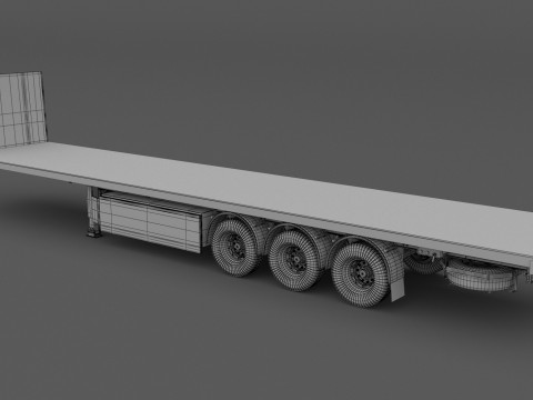 Industrial Trailer 3D Model