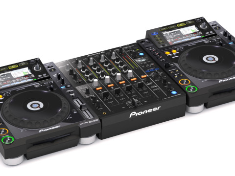 Pioneer dj set 3D Модель