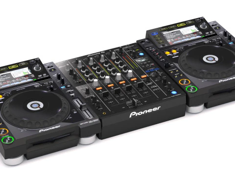 Диджейский сет Пионер 3D Модель