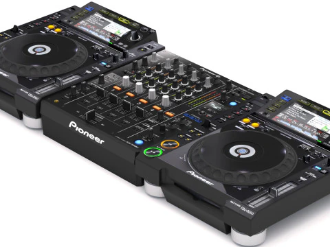 Pioneer dj set 3D Model