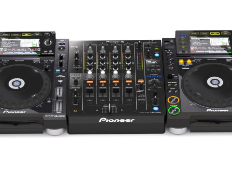 Pioneer dj set 3D Model