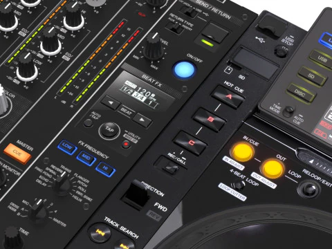 Pioneer dj set 3D Model